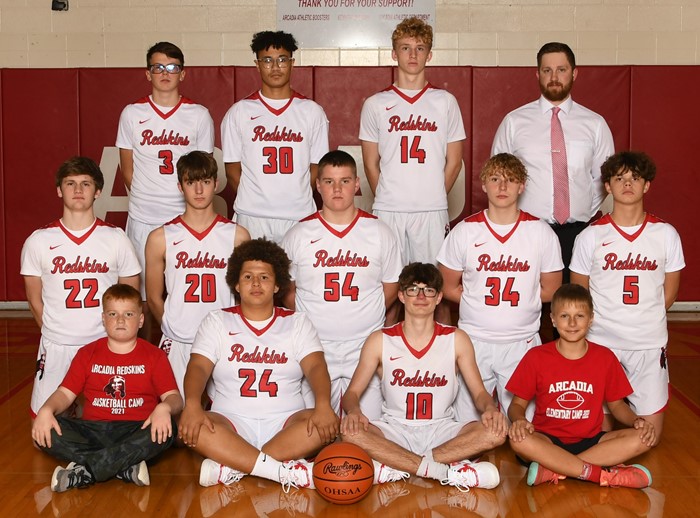 2022-23 Arcadia Redskins JV Basketball Team Photo