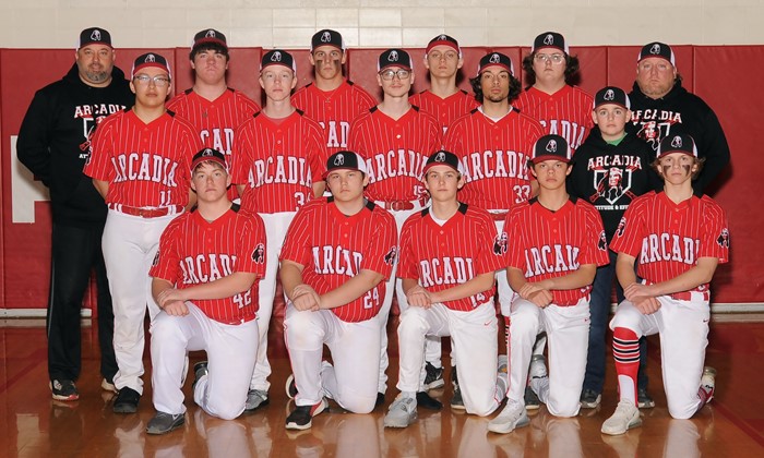 2021-22 Arcadia Redskins Varsity Baseball Team Photo