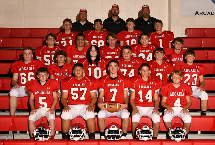 2022 Arcadia Redskins Middle School Football Team