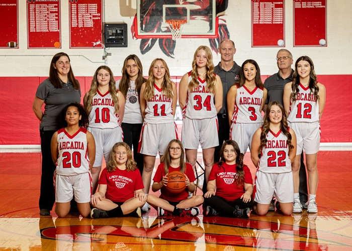 2023-24 Arcadia Lady Redskins JV Basketball Team