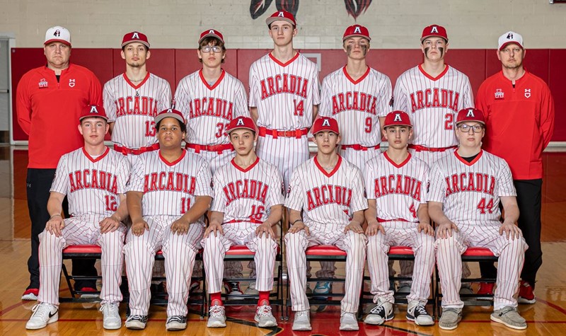 2023-24 Arcadia Redskins JV Baseball Team Photo