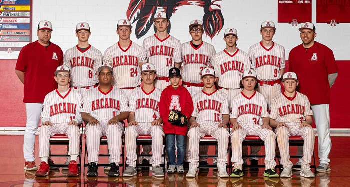 2024-25 Arcadia Redskins JV Baseball Team Photo