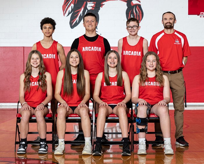 2024-25 Arcadia Redskins MS Track & Field Team Photo